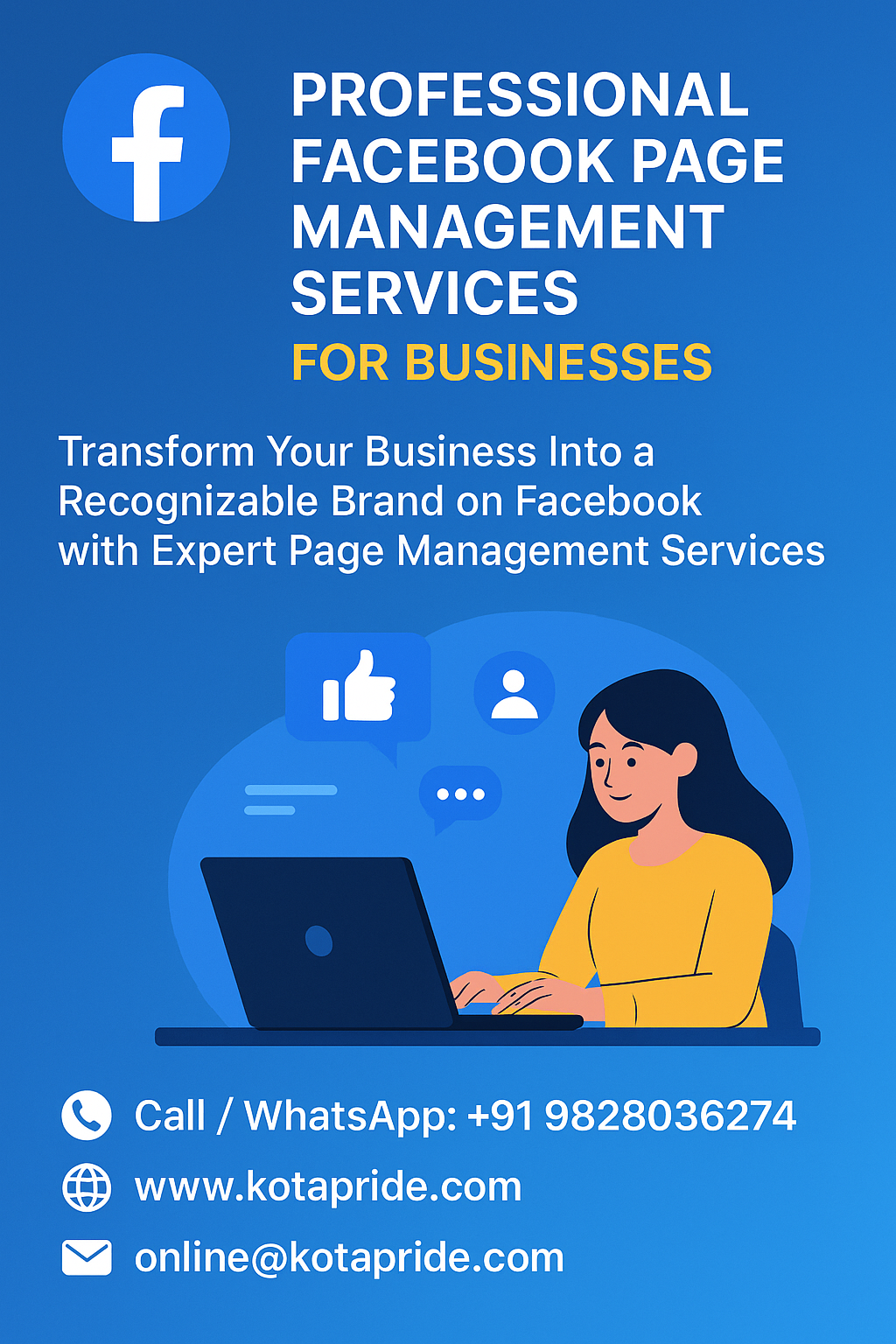 Professional Facebook Page Management Services for Businesses in Kota