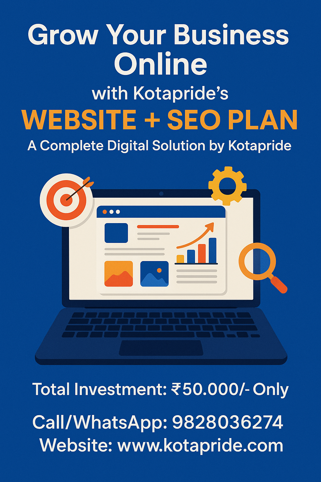 Grow Your Business Online with Kotapride’s Website + SEO Plan