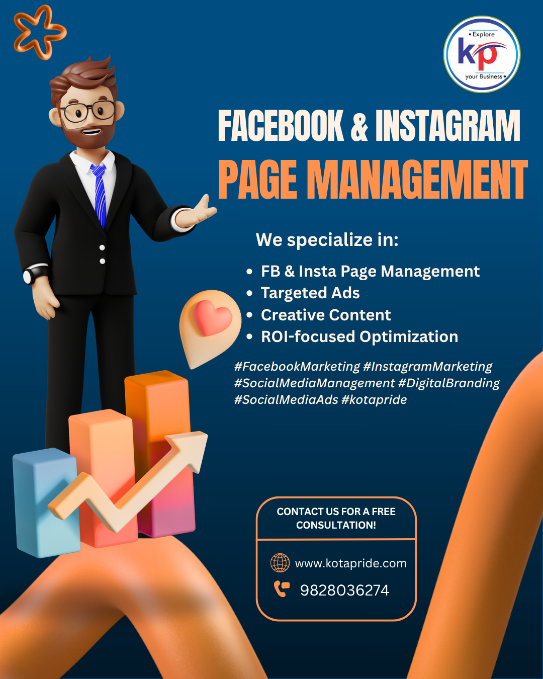 Facebook & Instagram Page Management Services in Kota