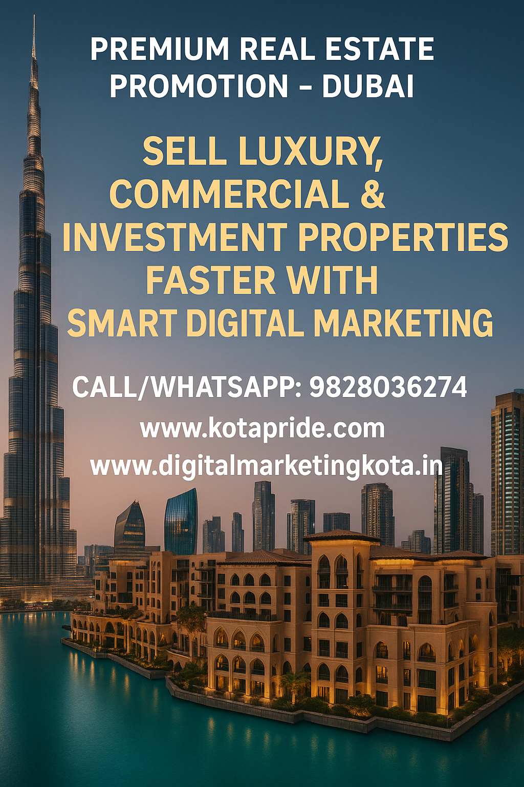Best Online Marketing Plan for Luxury Apartments, Commercial Spaces & Retail Projects in Dubai