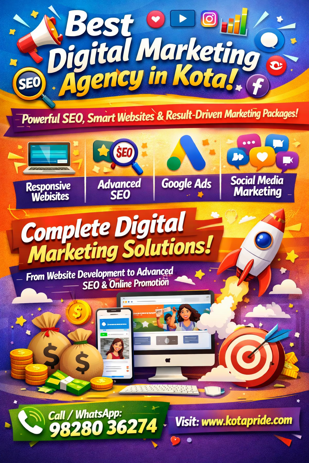 Best Digital Marketing Agency in India – Kotapride SEO, Website & Online Marketing Packages