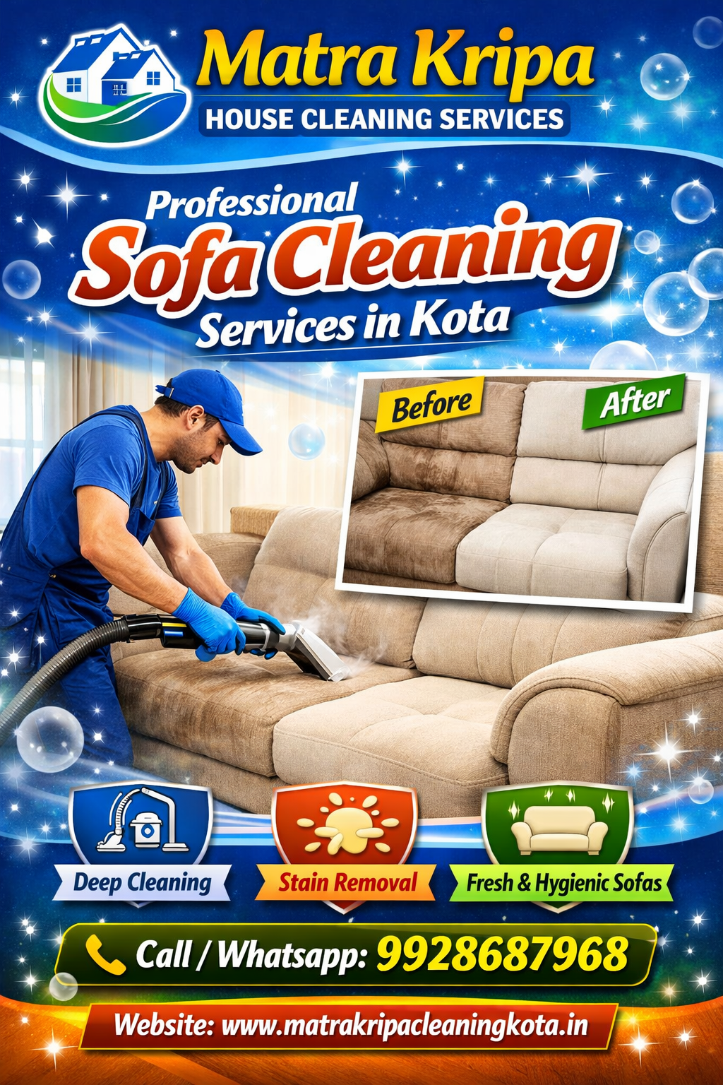 Sofa Cleaning Services in Kota And Nearby Area of Kota