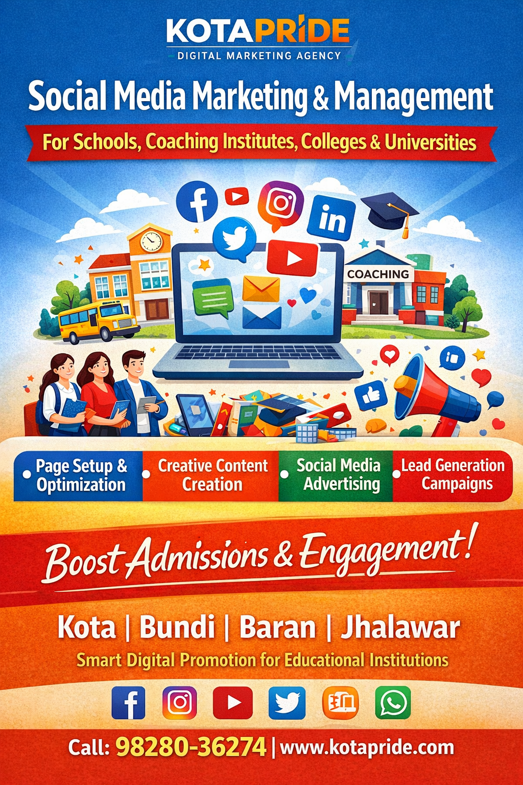 Social Media Marketing & Management Services for Educational Institutions