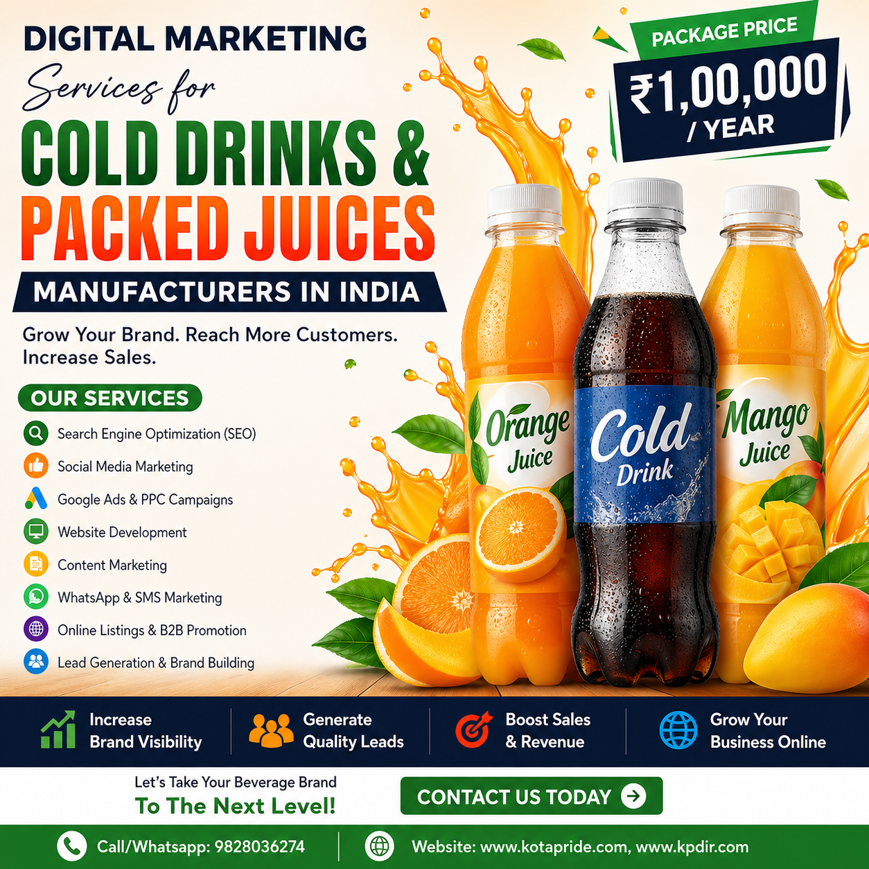 Boost Your Beverage Business with Digital Marketing in India